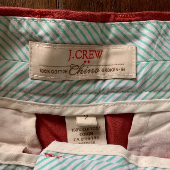 J Crew Chino Shorts - Coral - Picture 3 of 3